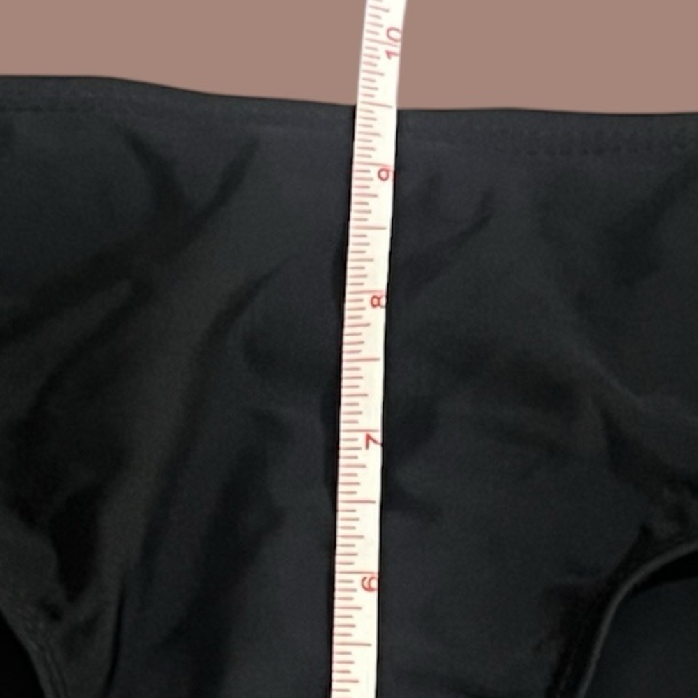 New Unbranded Black Swimsuit Bottoms High Waist Hi Cut Bikini Bottoms Med NWOT - Picture 8 of 11
